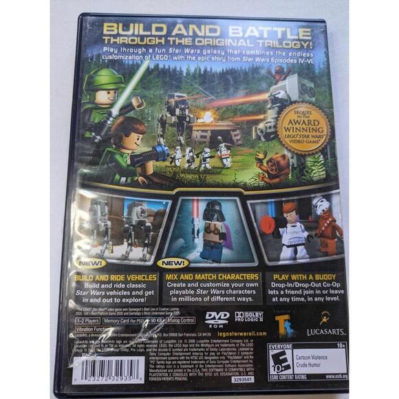 LEGO Star Wars II: The Original Trilogy (Sony PlayStation 2) Black Label-CIB - Picture 2 of 4